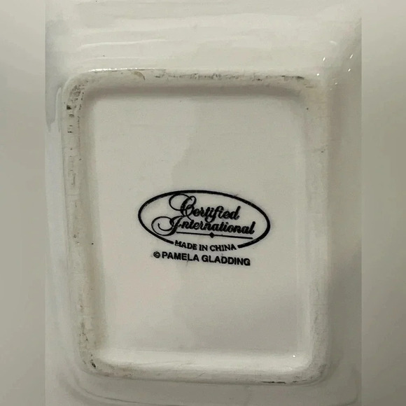 Certified International rare set 19” relish tray with 5” plates. Colorful set! - Picture 8 of 9